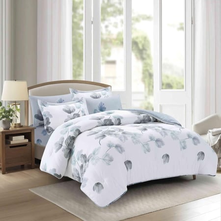 Rosemary-029 مفرش ديزاير روزماري ازرق نفر ونص 4 قطع