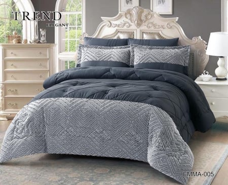 اطلب الان لحاف رمادي بافضل الاسعار واجود الخامات حصريا من مفارش ترند