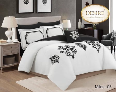 طقم لحاف اسود و ابيض