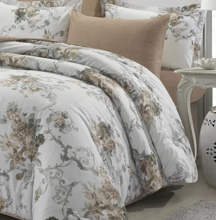 Rosemary-010 مفرش ديزاير روزماري نفرين بني فاتح 6 قطع