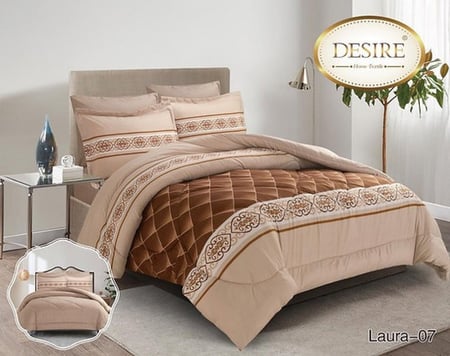 LAURA-07 جديد لحاف نفرين ميكرو 6 قطع