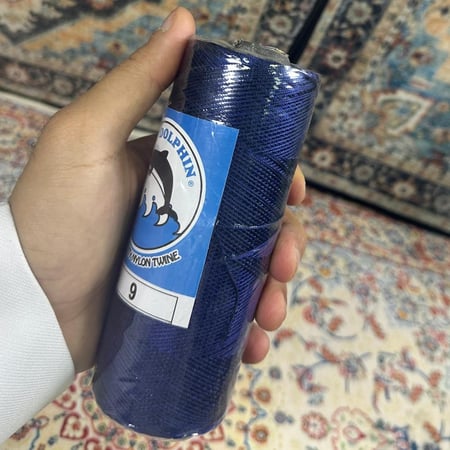 خيط سبحة كحلي مبروم مقاس 9
