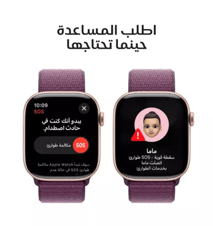 ابل، ساعة الجيل العاشر، جي بي اس، خاصية الاتصال، 42 ملم، غطاء تيتانيوم ذهبي، سوار ميلانيز