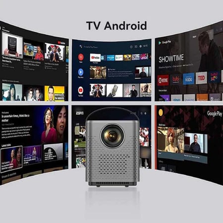 بروجكتر صغير منزلي سنيمائي Blulory T3 Movie 3D Projector 1080P مقاس عرض 150 بوصة