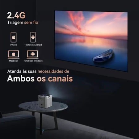 بروجكتر صغير منزلي سنيمائي Blulory T3 Movie 3D Projector 1080P مقاس عرض 150 بوصة