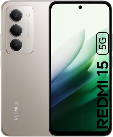 هاتف من ريدمي من شاومي 15 شبكه الجيل الخامس 8+8 جيجابايت رام  256 جيجابايت اللون تيتان جراي