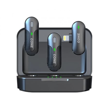 ميكروفون لاسلكي من اي ون MIC WAVE VX LAVALIER أسود