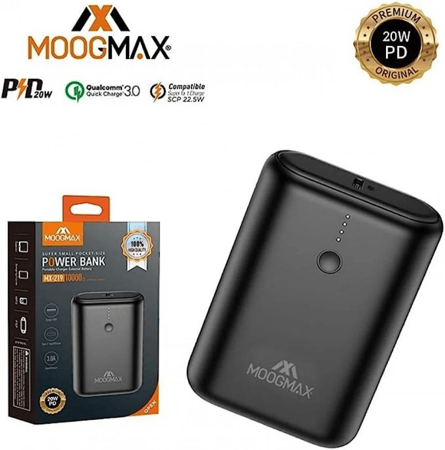 باور بانك من موماكس 10000 ملي امبير MX-219 لون اسود I أطلبة الأن !
