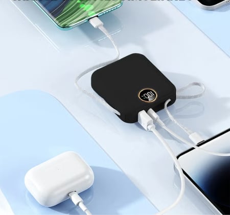 باور بانك من سمارت لينك 10000 مللي أمبير 22.5 وات موديل SL3886FPB - باللون الأسود