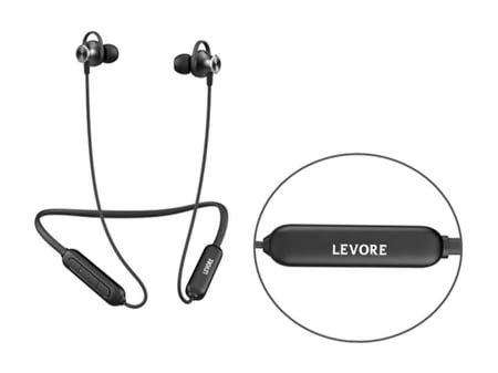 سماعة بلوتوث ليفوري حول الرقبة رياضية - أسود