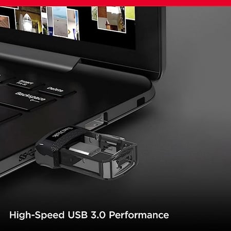 ذاكرة فلاش من سانديسك محرك مزدوج ألترا M3.0  جيجا 32