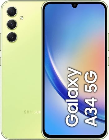 هاتف جالاكسي A34 5G 6 جيجابايت 128 جيجابايت ليموني