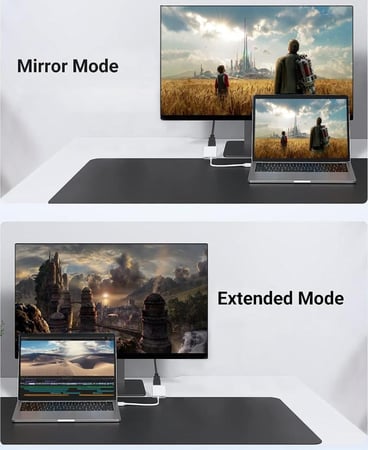 وصلة تحويل من فوجيشكا من النوع C إلى HDMI - لون ابيض