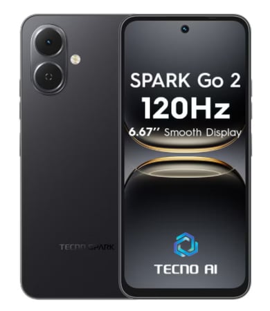 هاتف من تكنو سبارك قو 2 رام 3+3GB ذاكرة تخزين 64GB - لون الأسود