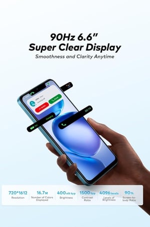 هاتف ايتل موديل A100c الرام5+3  128قيقا اللون الأسود