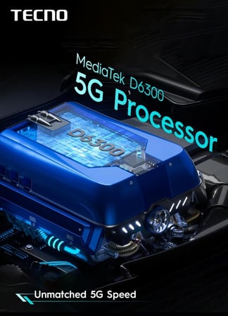 هاتف تكنو سبارك 5G 30C 4 جيجابايت 128 جيجابايت - لون ميدنايت شادو