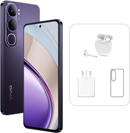 هاتف فيفو V40 لايت شبكه الجيل الخامس 12 جيجا بايت 256 جيجا بايت - لون أسود