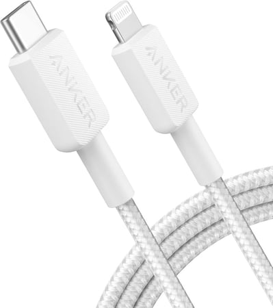 كابل من انكر USB-C الى لايتنينج بطول 0.9  322 - ابيض