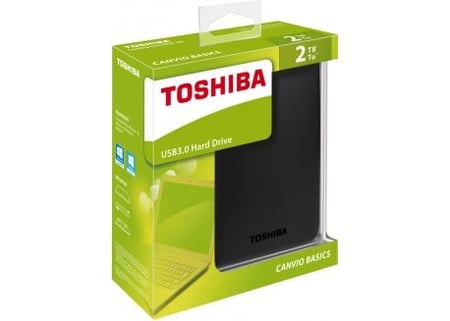 وحدة تخزين خارجية من TOSHIBA بسعة 2T تيرا موديل CANVIO BASICS