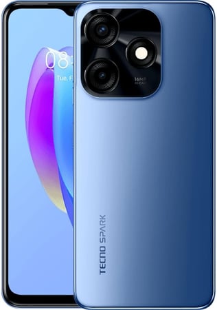 هاتف تكنو سبارك 10 سي 16 جيجابايت 128 جيجابايت (8 جيجابايت ممتدة) أزرق ميتا