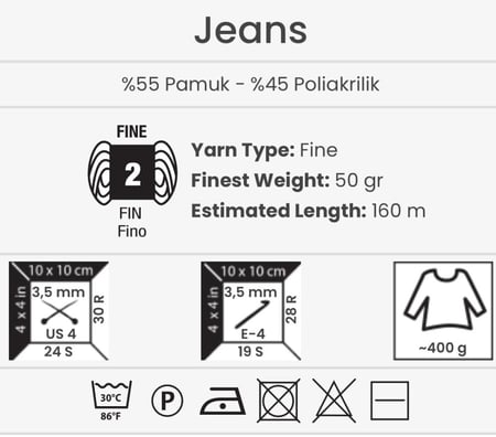 يارن آرت - جينز 80