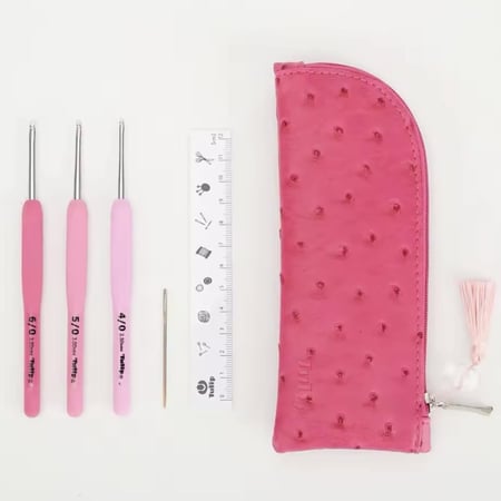 طقم سنارات توليب الوردية 3 سنارات