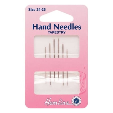 إبر خياطة و تطريز 6 قطع عين واسعة ماركة هملين