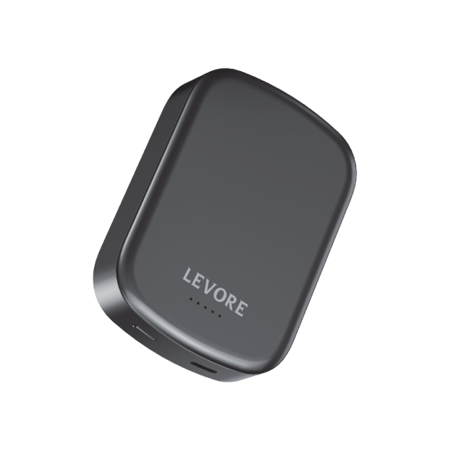 ليفوري 2 في 1 شاحن متنقل ومغناطيسي بتقنية PD وبقوة 20 واط وسعة 10000 ملي امبير - أسود