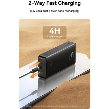 بيسوس - LifePO4 بطارية متنقلة ديجيتال بسعة 18400