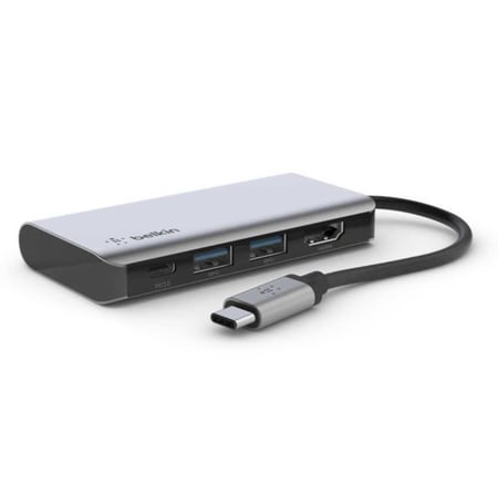 بيلكن – وصلة USB-C 4 في 1 متعددة المنافذ – دعم 4K وشحن حتى 100 واط