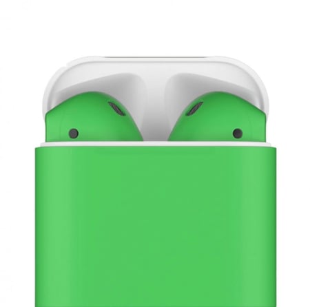 APPLE -  ابل ايربودز الجيل الثاني  - اخضر فاتح مطفى