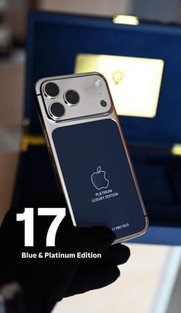 ايفون 17 مطلى ذهب كامل باى تصميم من اختيارك - جديد