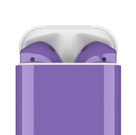 APPLE -  ابل ايربودز الجيل الثاني  -  بنفسجى فاتح  لامع
