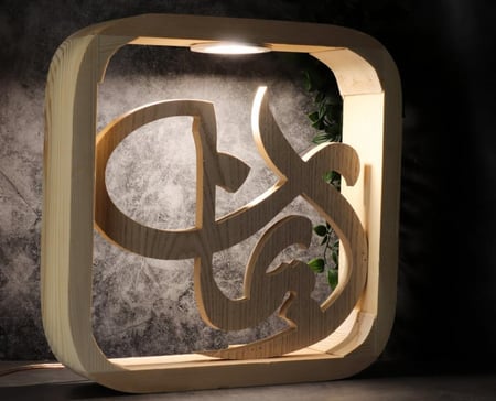 أبجوره مضيئة بالأسم