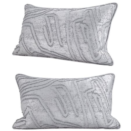 كوشن غطاء رمادي