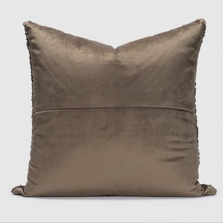 كوشن من الجلد وحبال منسوجة