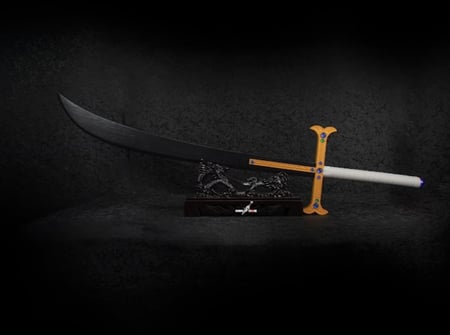 سيف ميهوك النصل الأسود خشب