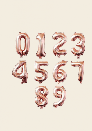 بالون هيليوم ارقام