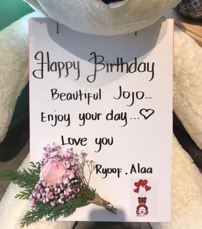 لوحة الورد كتابة خط يدA4