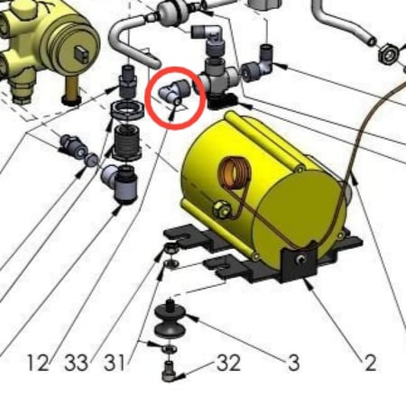 مدخل هوز الخزان لسينكرونيكا P6057