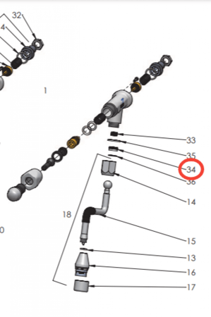 قطعة الكونيكل العازلة للتبخير والشاي للبروفتيك والسينكرونيكا