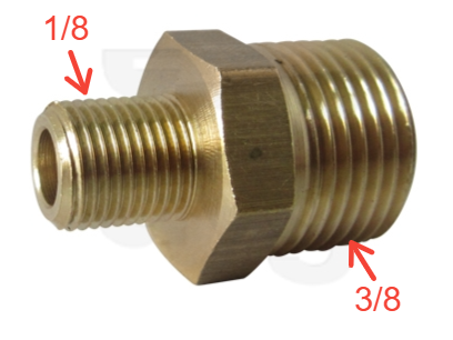صمام محول سنه FITTING 1/8"M-3/8"M
