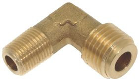 صمام نحاسي ثنائي Elbow 1/4M - 1/8 M