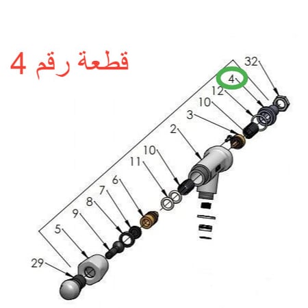 مسمار سداسي لسينكرونيكا وبروفتيك قطعة رقم P6070.3