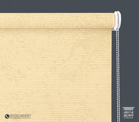 ستائر رول بلس بلاك اوت قماش بيج BC-1009