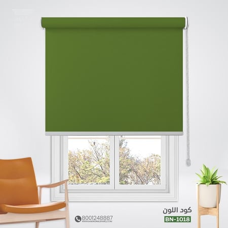 ستائر رول بلس بلاك اوت أخضر  BN-1018