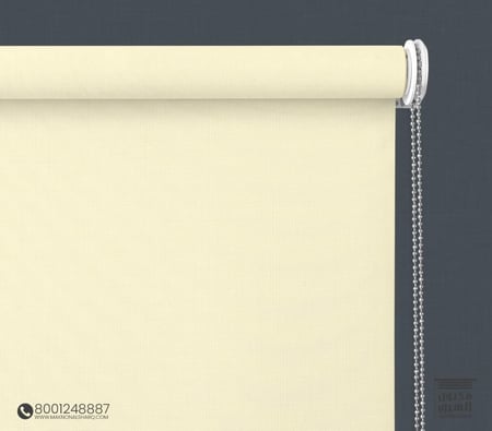 ستائر رول بلس بلاك اوت قماش بيج  BC-1013