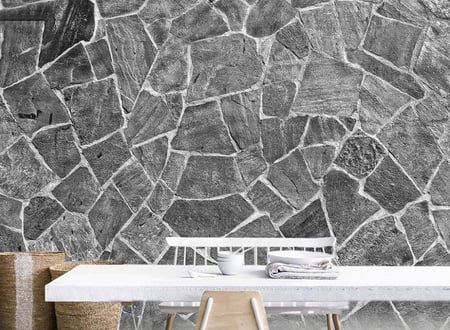 ورق جدران بتصميم الاحجار والطوب ST2402-6017