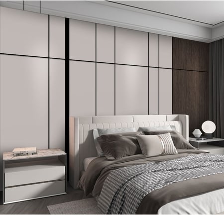 ورق جدران بتصميم الرخام  والخشب GWM370020