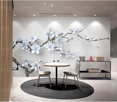 ورق جدران بتصميم الزهور  F2401-9510